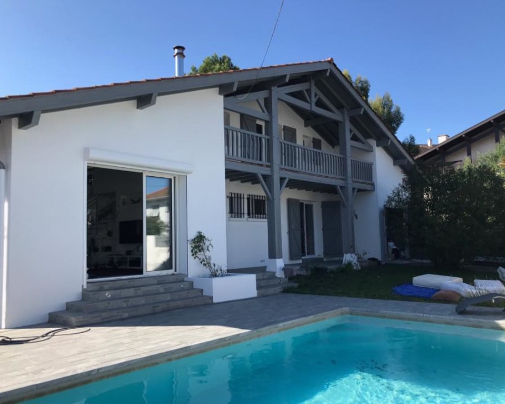 Ravalement de façade d’une maison à Biarritz